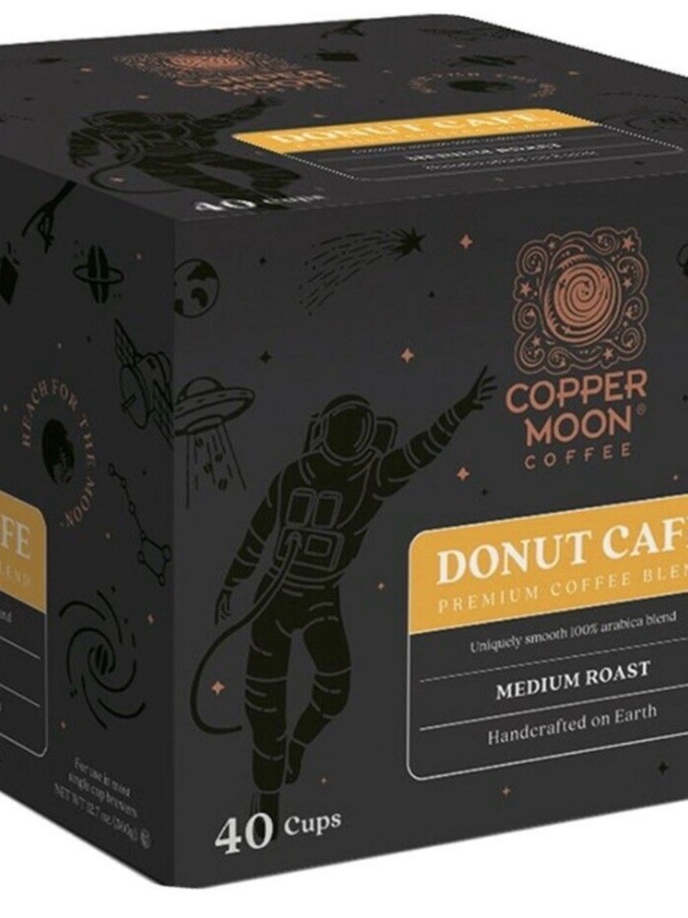 Donut Cafe Medium Roast K-Cup Pods - Black & Copper